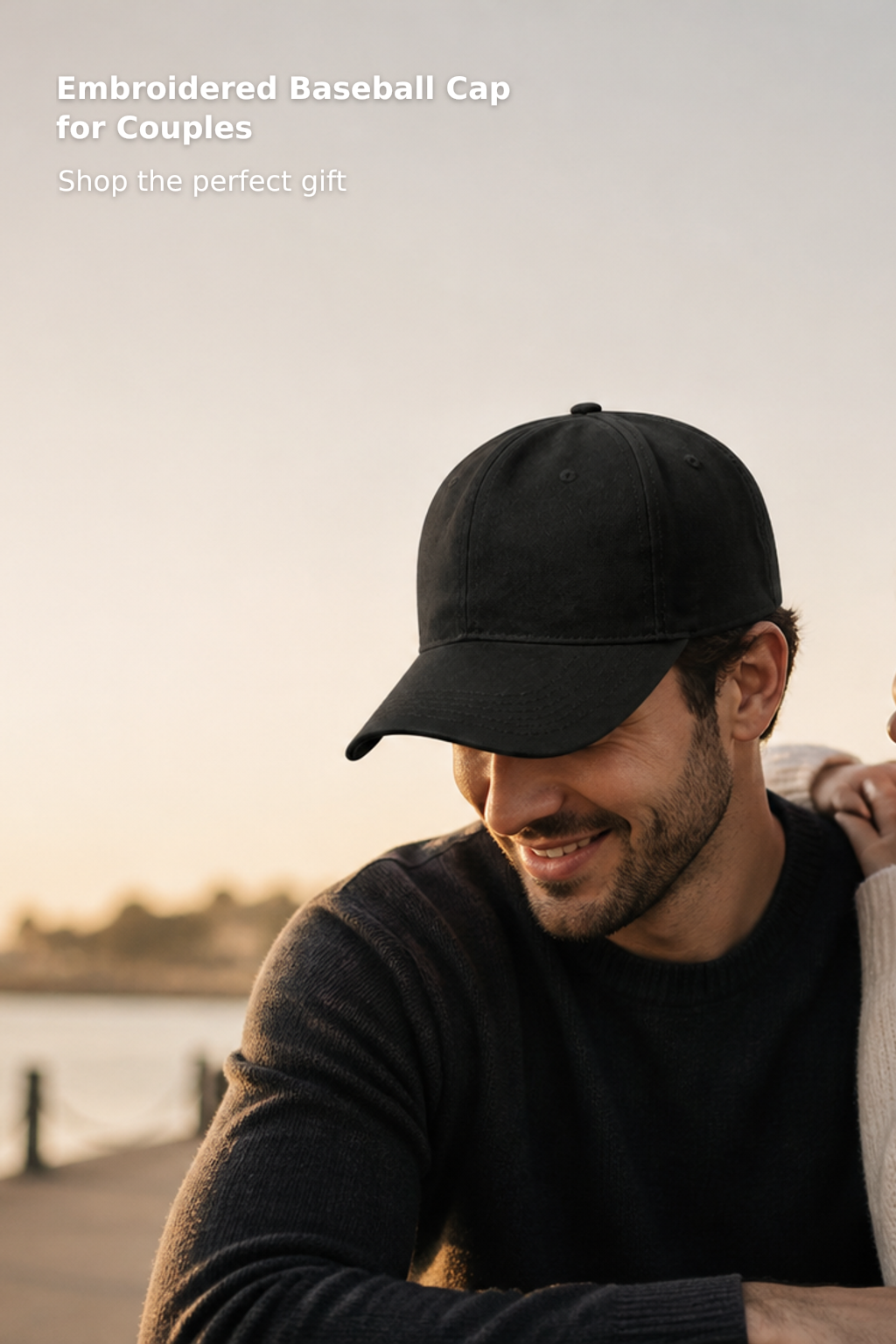 Embroidered Adjustable Baseball Caps for Newlywed Couples